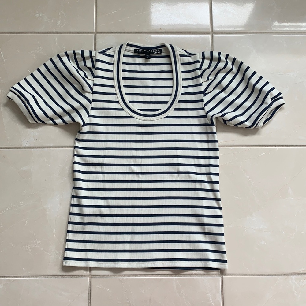 Veronica beard striped top size small